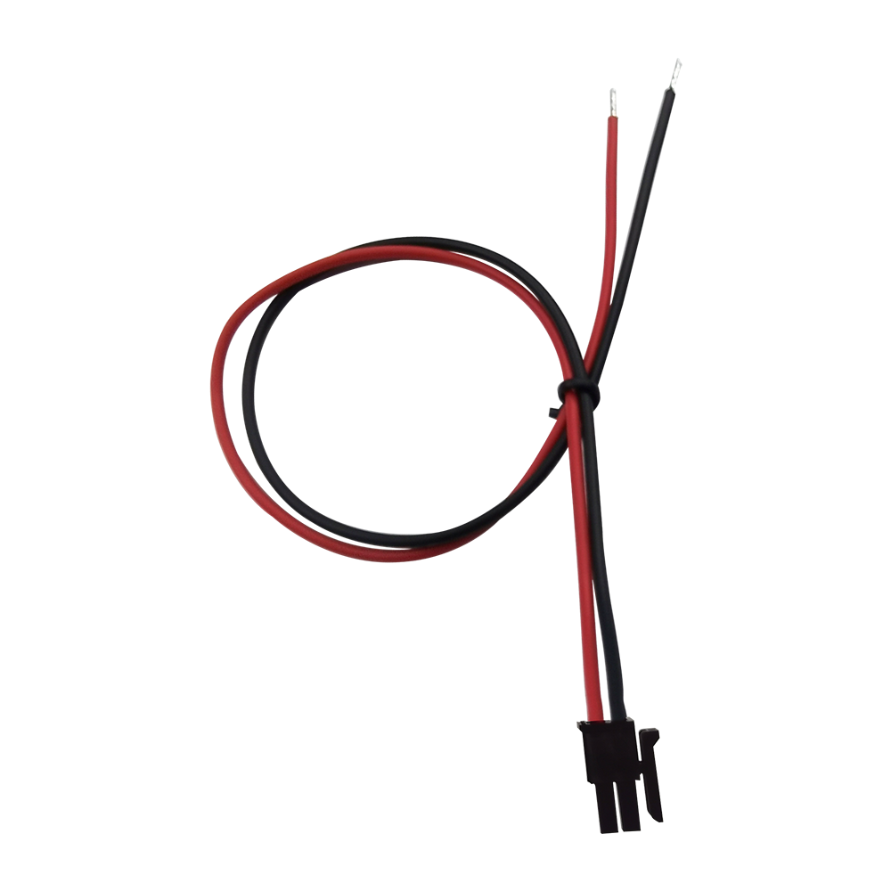 Customized 30cm 1007 18AWG Red Black End Tinned Strip 7mm Wire Harness 2 Pin Pitch 3.0mm Housing 43025-0200 for Electronics