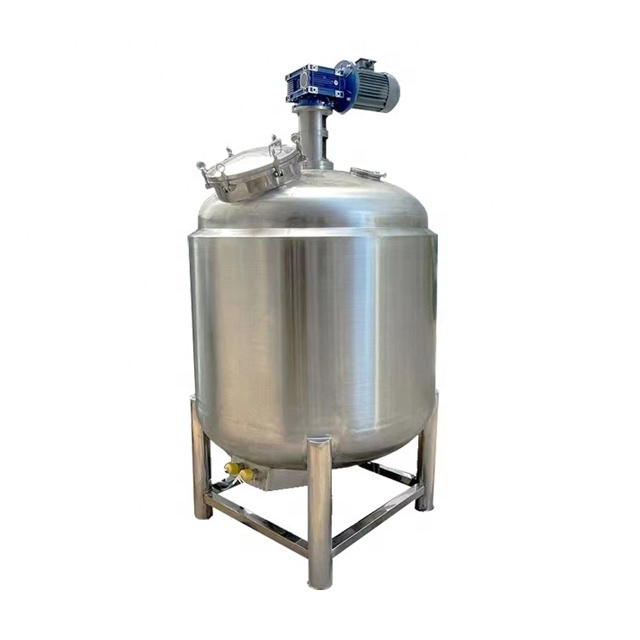 double-layer jacket electric heating mixing tank liquid mixer agitator mixing stainless steel heating 300l mixing tank