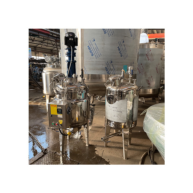 Milk Homogenizer For Yogurt High Pressure Homogenizer 500l Mixing Tank With Homogenizer Heat