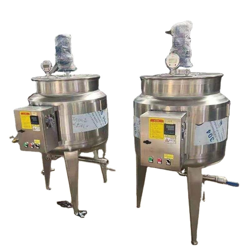 Stainless Steel Agitator Double Jacket Electric Heating Heater Liquid Blend Mixing Tank