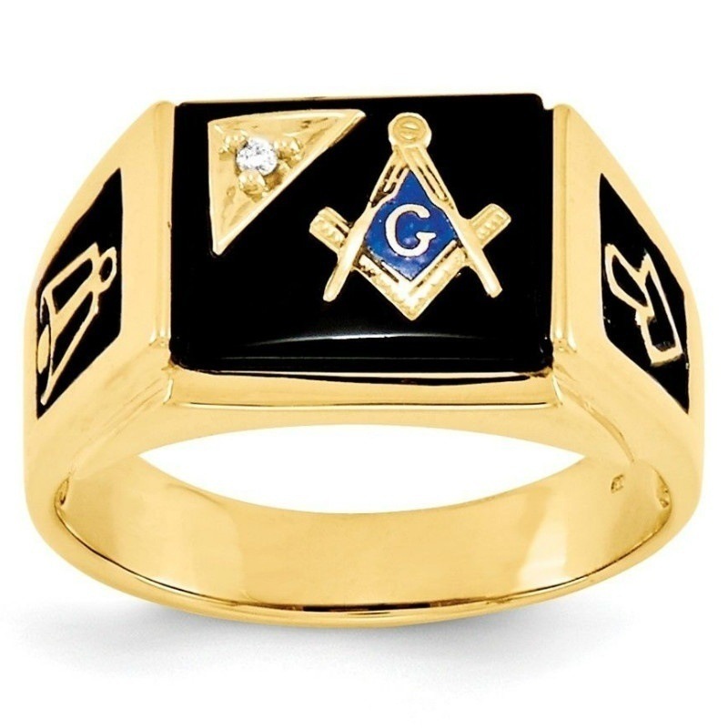 Custom Your Size 7-14 Fashion Personality AG Masonic Alloy Ring Retro Punk Mason Men's Rings