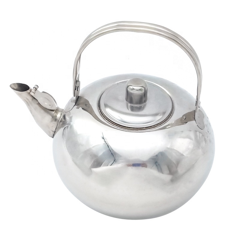 Stainless Steel Teapot Water Camping Kettle Ivory gold Metal Tea Kettle For Sale