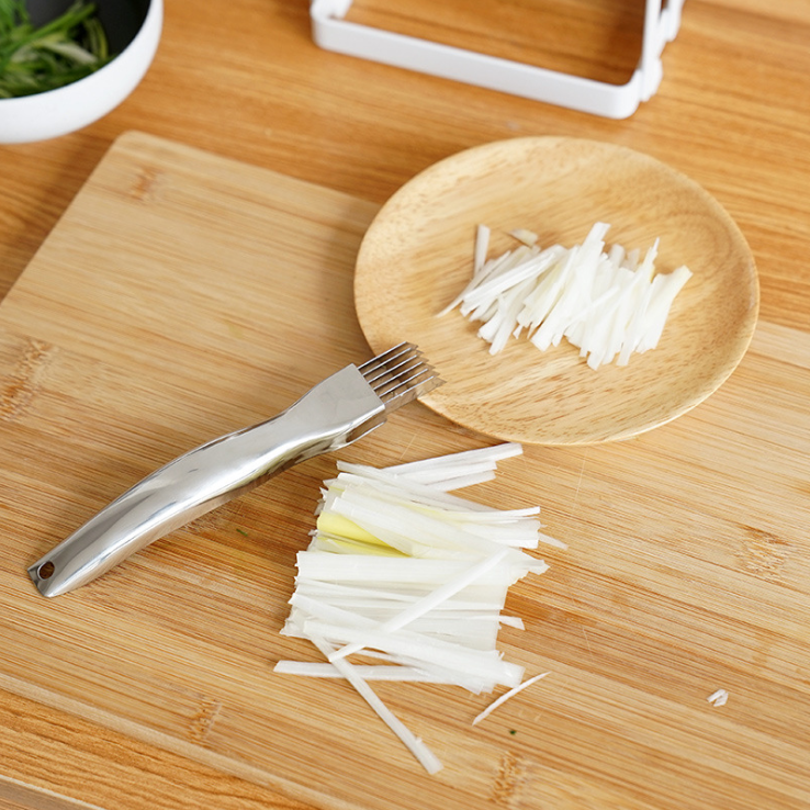 Stainless Steel Chopped Green Onion Kitchen Tool Slicer Vegetable Cutter Scallion Shredder