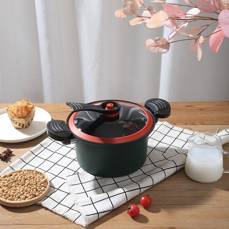 Micro Pressure Cooker Soup Wok Cookware Pressure Cooker Non-stick Totipotent Pot