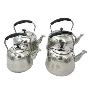 Factory Direct Stainless Steel Turkish Water Whistling Tea Kettle for Hotel