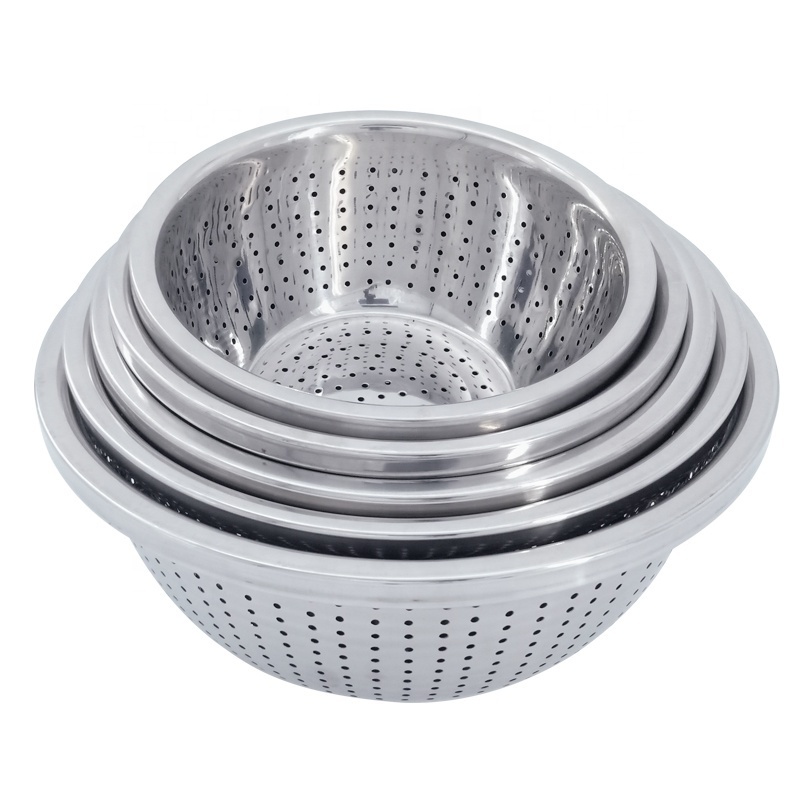 Wholesale Stainless Steel netting Mesh Filter Sieve bowl Rice sieve