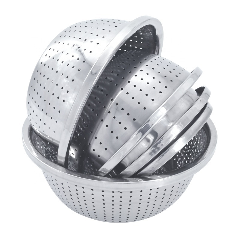 Wholesale Stainless Steel netting Mesh Filter Sieve bowl Rice sieve