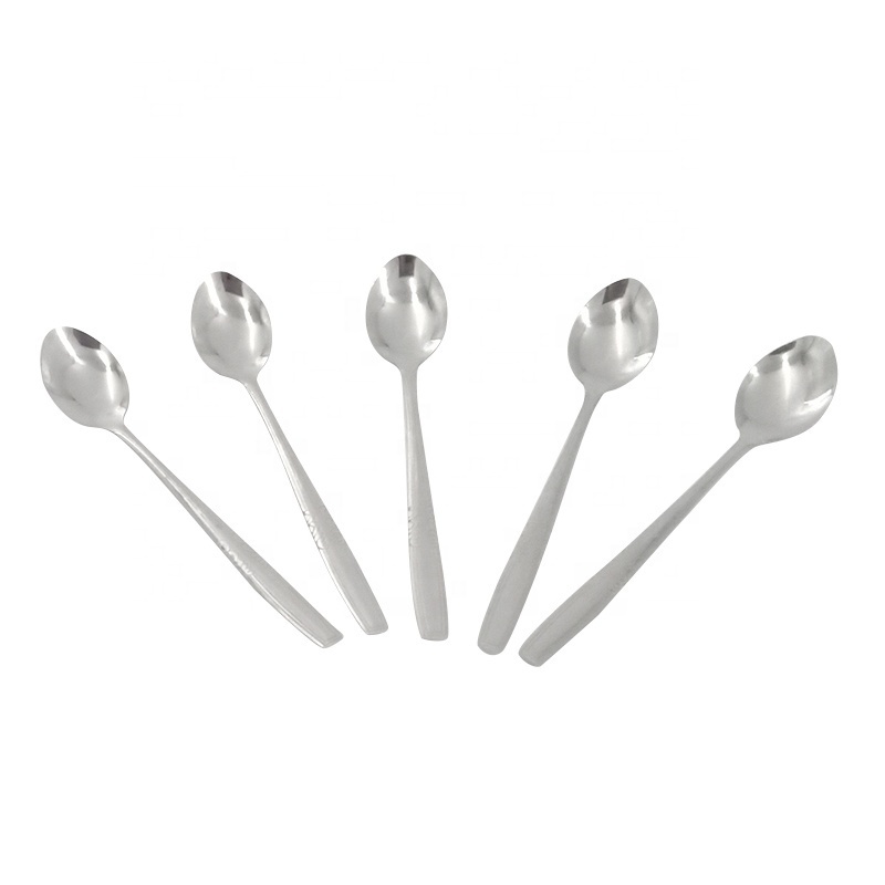 Hot Selling Food Cutlery Stainless Steel Ice 303 Spoon Portable Metal Spoon Coffee Spoon