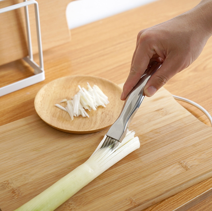 Stainless Steel Chopped Green Onion Kitchen Tool Slicer Vegetable Cutter Scallion Shredder