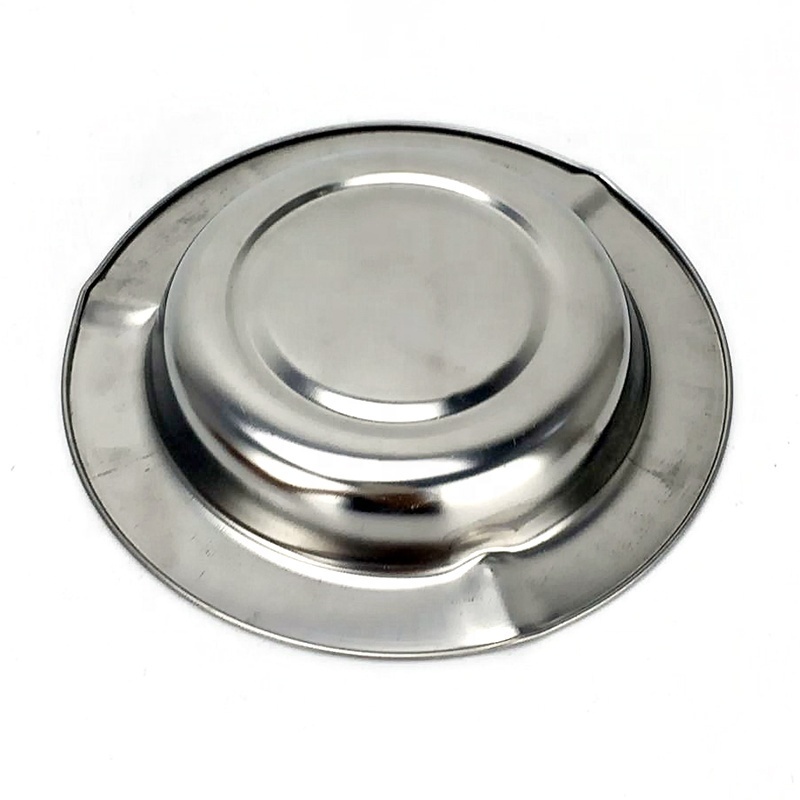 Factory Price Round Ashtray 410 stainless steel Metal Ash Tray Cigar Ashtray