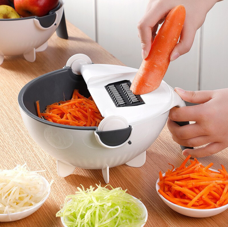 Kichen tools kitchen accessories vegetable chopper 9 in 1 multifunction vegetable spiral cutter