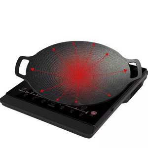 2022 New Cast Iron Crepe Pan 38cm Grill Fry with Handle Pan Pizza Pan