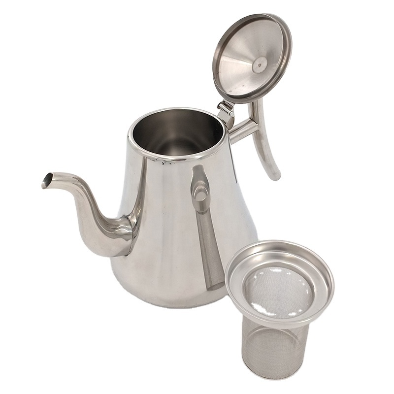 Wholesale Coffee Kettle 2L Long Spout Tea Pot with Tea Stainless Steel Strainer