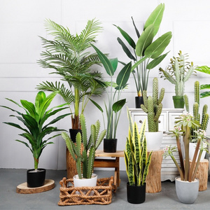 Wholesale Simulation Green Plant Floating Large Pot Decoration Indoor Traveler Banana Bonsai Artificial Plants Trees