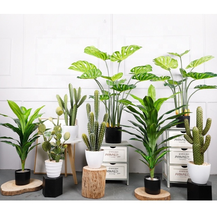 Wholesale Simulation Green Plant Floating Large Pot Decoration Indoor Traveler Banana Bonsai Artificial Plants Trees