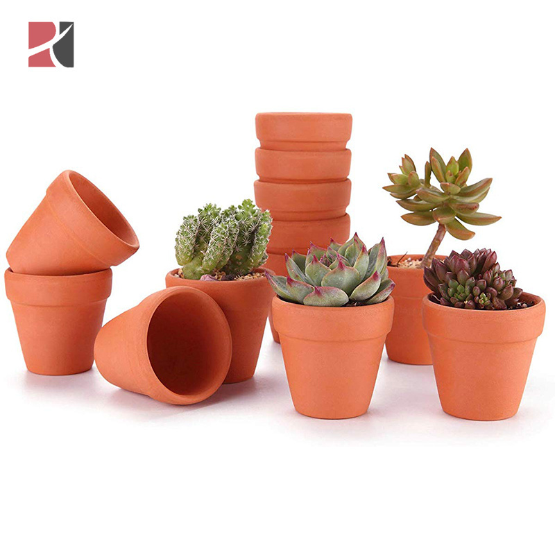 China garden decorative cheap mini clay bonsai pot outdoor flower planter succulent plant terracotta pots wholesale