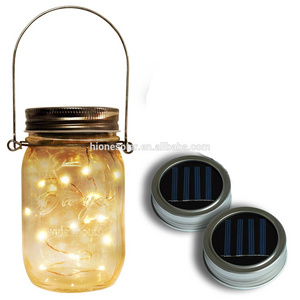 Solar Mason Jar light Warm White LED Fairy Mason Jar Lantern for Patio Garden Porch Decoration Solar Led Garden Light