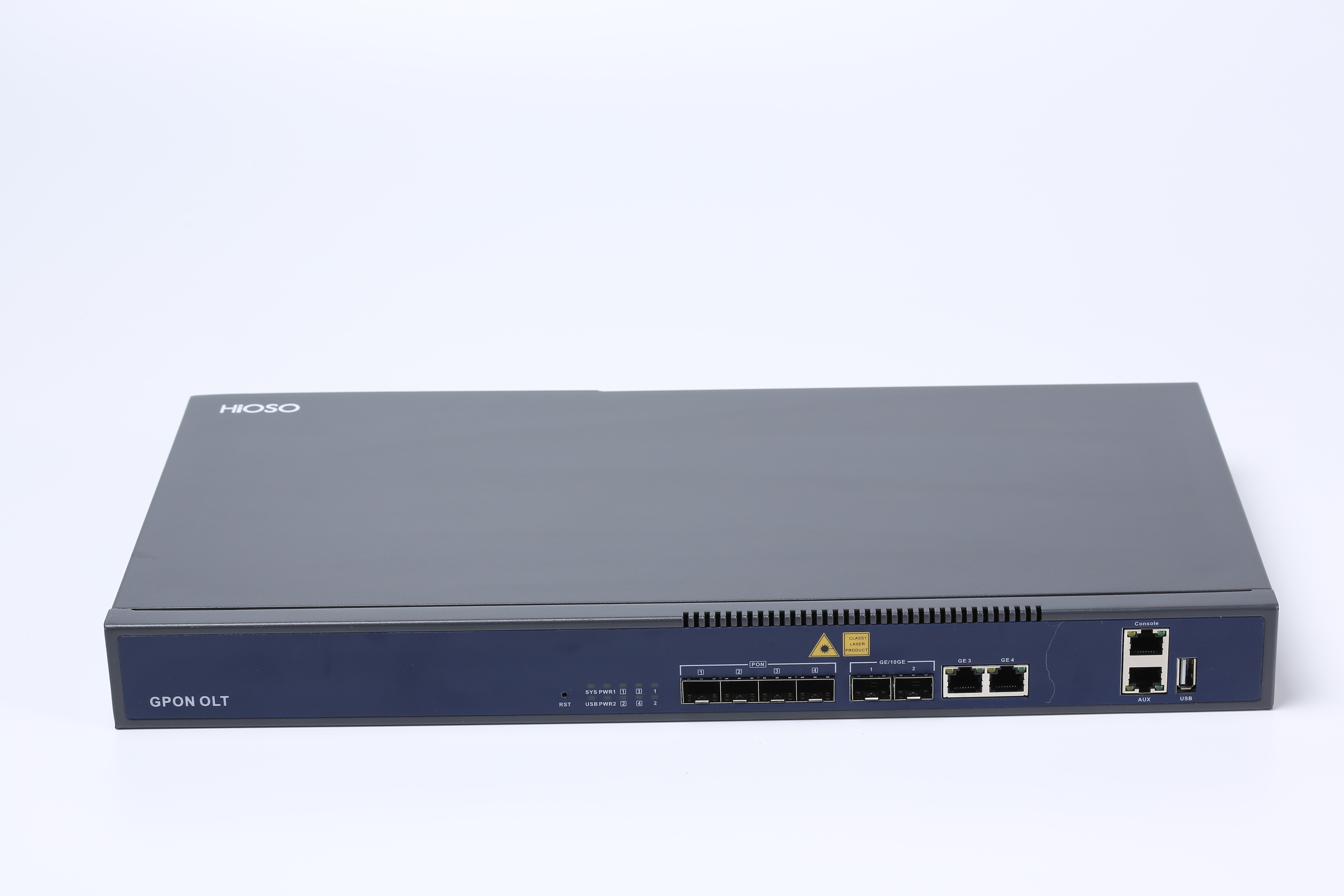 hioso compatible  GPON olt  mini 4 pon ports web snmp olt gpon 4 ports with 4 C+++ SFP modules