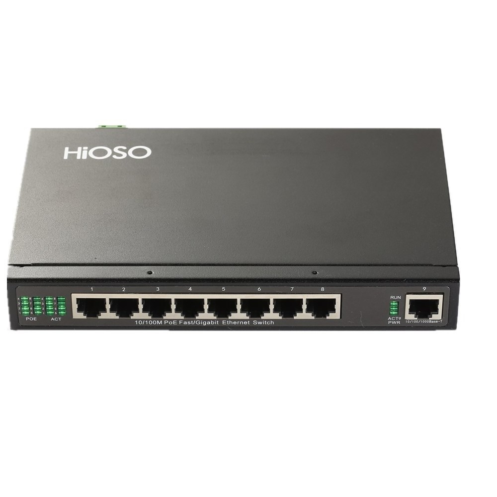 HiOSO Ethernet outdoor poe switch 8 port switch