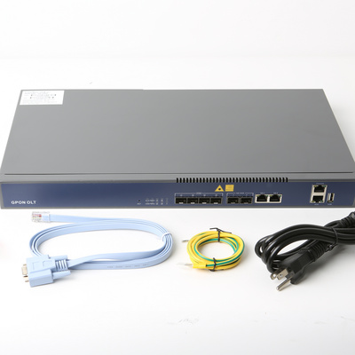 hioso compatible  GPON olt  mini 4 pon ports web snmp olt gpon 4 ports with 4 C+++ SFP modules