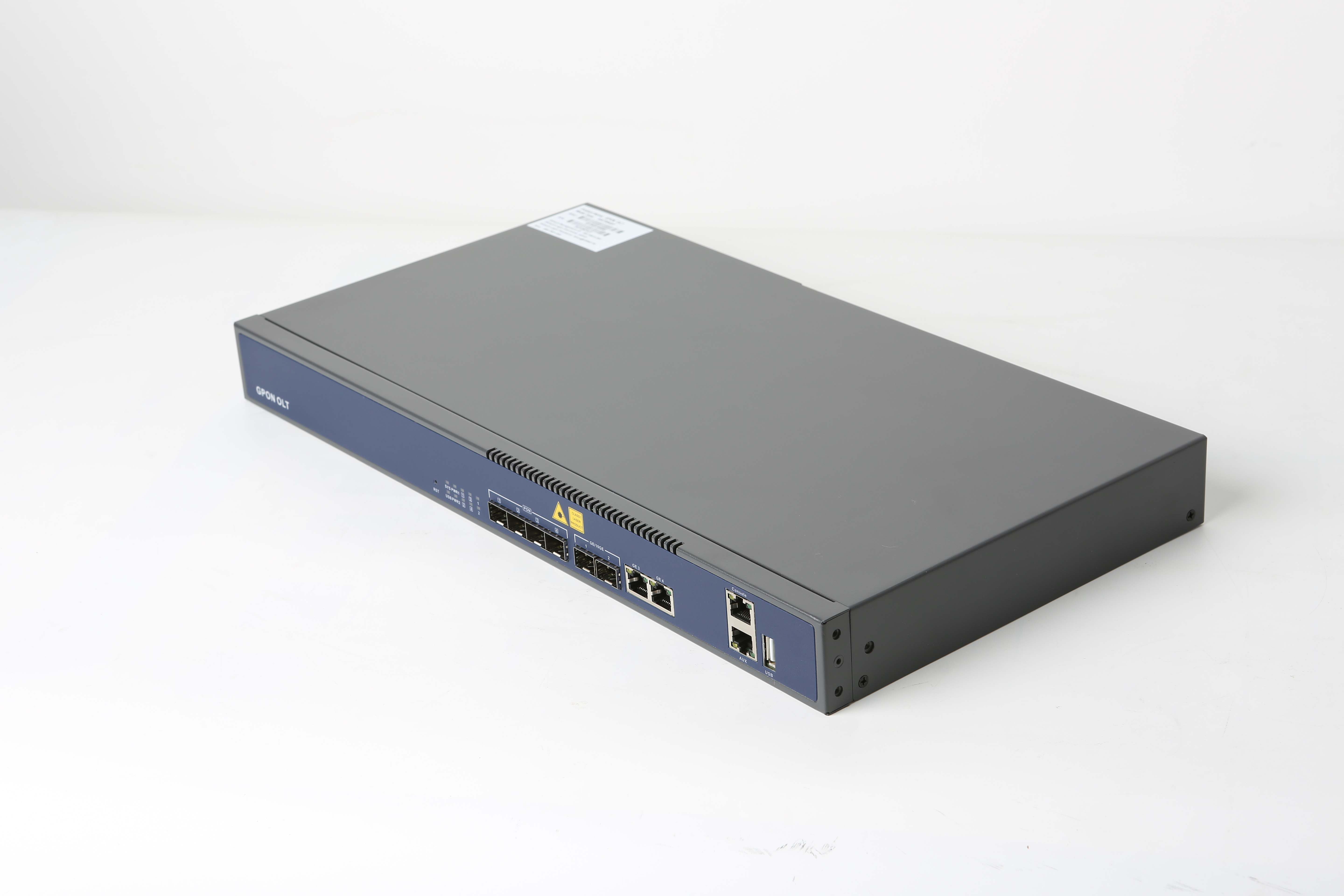 hioso compatible  GPON olt  mini 4 pon ports web snmp olt gpon 4 ports with 4 C+++ SFP modules