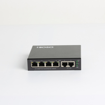 Hot Sale Factory Price 4 ports 100M POE with 2 100Mbps TP Ethernet Switch Management Optional 12/24/48 ports fiber switch