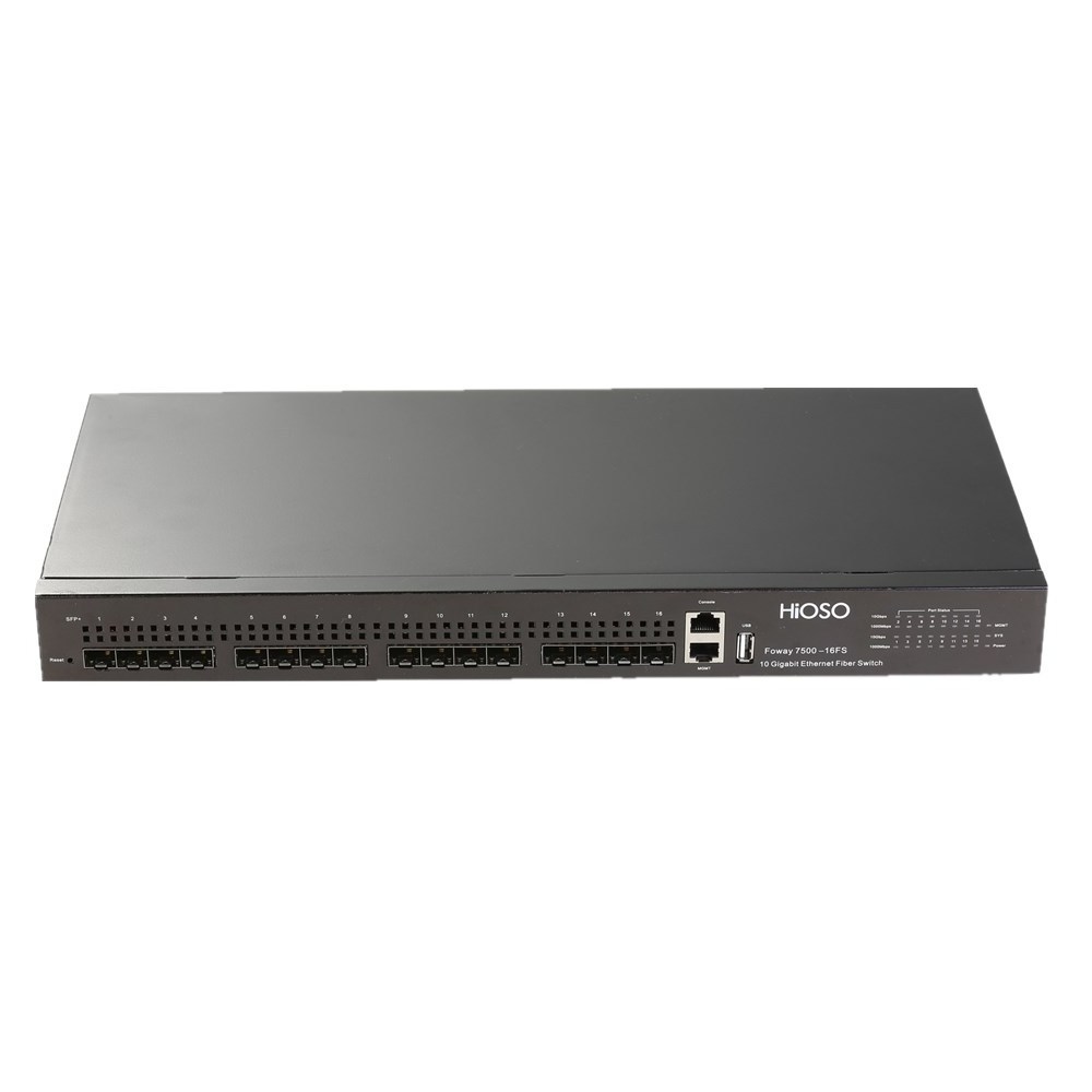 Fiber Switch 10g ethernet switch 16 10G SFP+ port with low price 12/24/48 ports fiber switch