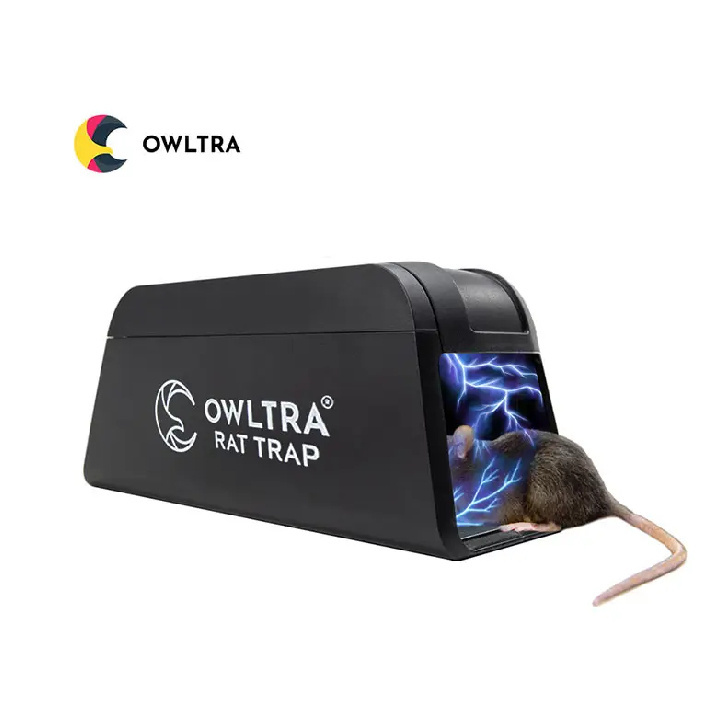 [OWLTRA] Low Moq Battery Operated Smart High Voltage Electronic Rodent Killer Humane Pest Control Electric Shock Mouse Trap