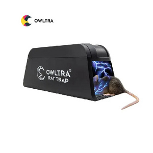 [OWLTRA] Smart Battery powered Sustainable Killer Rat Box Pest Control Product Killer Electronic High-Voltage Mouse Trap