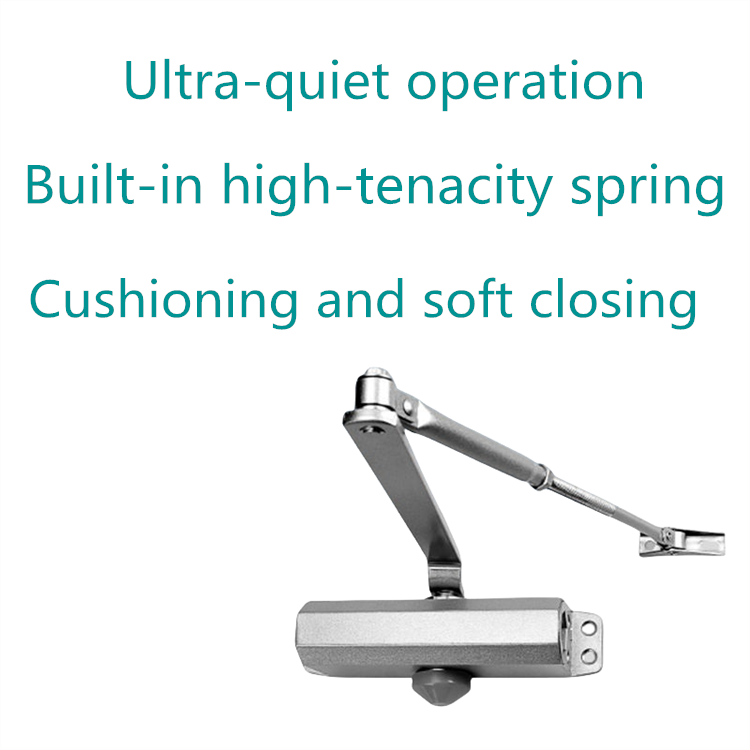 Automatic Door Closer Adjustable Size 4 Closer Commercial Grade 3 Spring Hydraulic Door Stopper Automatic Closing