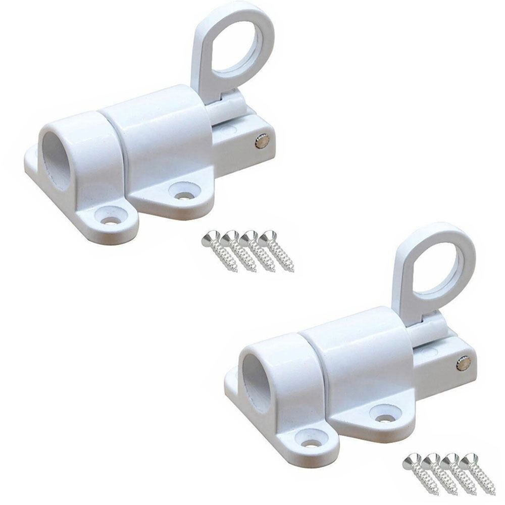 Sliding Door Security Latch Metal Spring Loaded Bolt Hook Lock Security Sliding Patio Door Latch