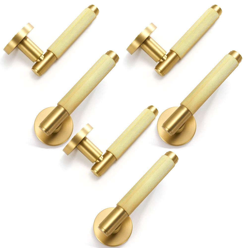 Popular Indoor Door Handles Modern Design Interior Door Locks And Handles Aluminium Alloy Commercial Door Handle