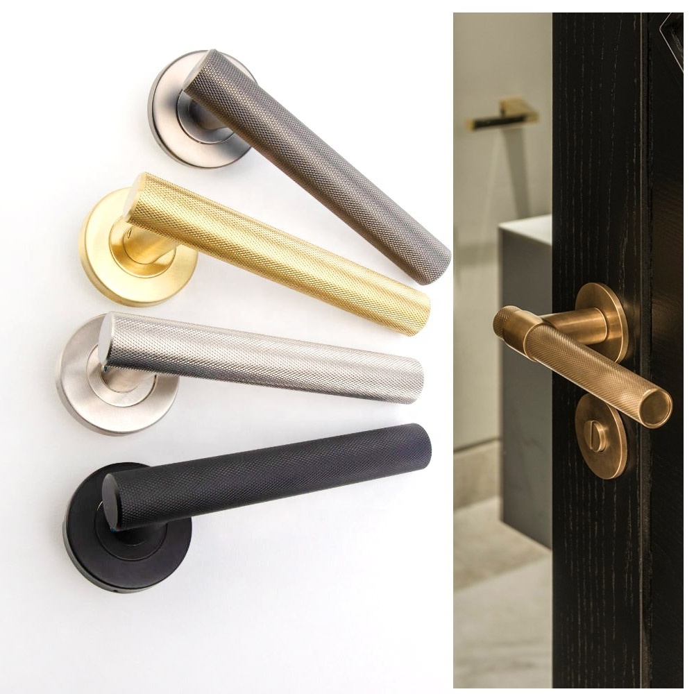 Popular Indoor Door Handles Modern Design Interior Door Locks And Handles Aluminium Alloy Commercial Door Handle