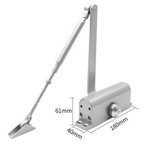 Automatic Door Closer Adjustable Size 4 Closer Commercial Grade 3 Spring Hydraulic Door Stopper Automatic Closing