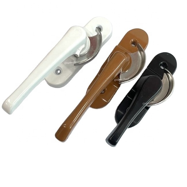 window PP Black Hardware Plastic Crescent Lock central snail closure with hook Aluminium Sliding Window Lock