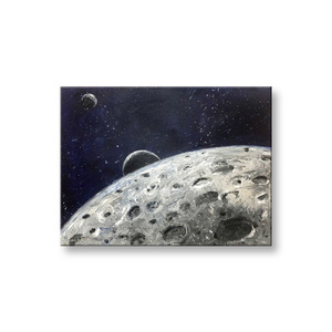 Craters On Moon Abstract handmade outer space view oil painting For Wall Decoration