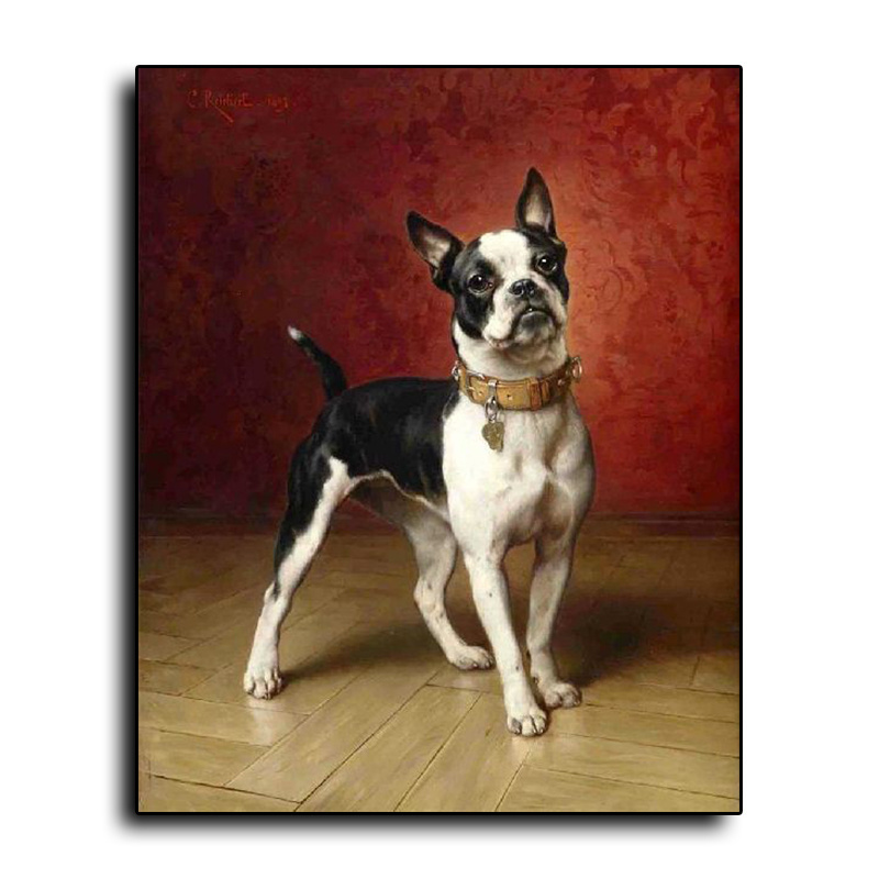 Customized Hand-painted Pets Animals Wall Art Quality Canvas Decorating Oil Paintings