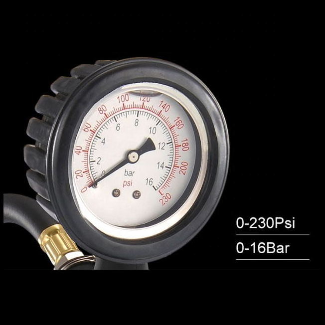 hot 60mm 4 in 1 chuck pressure tire inflator gauge