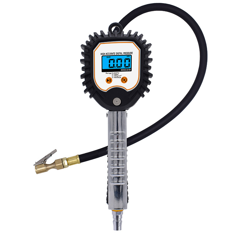 Tire Inflator with Pressure Gauge Inflator Manufacturer Tire Digital Pressure Gauge LCD Dial with Battery Truck Gauge BW-001