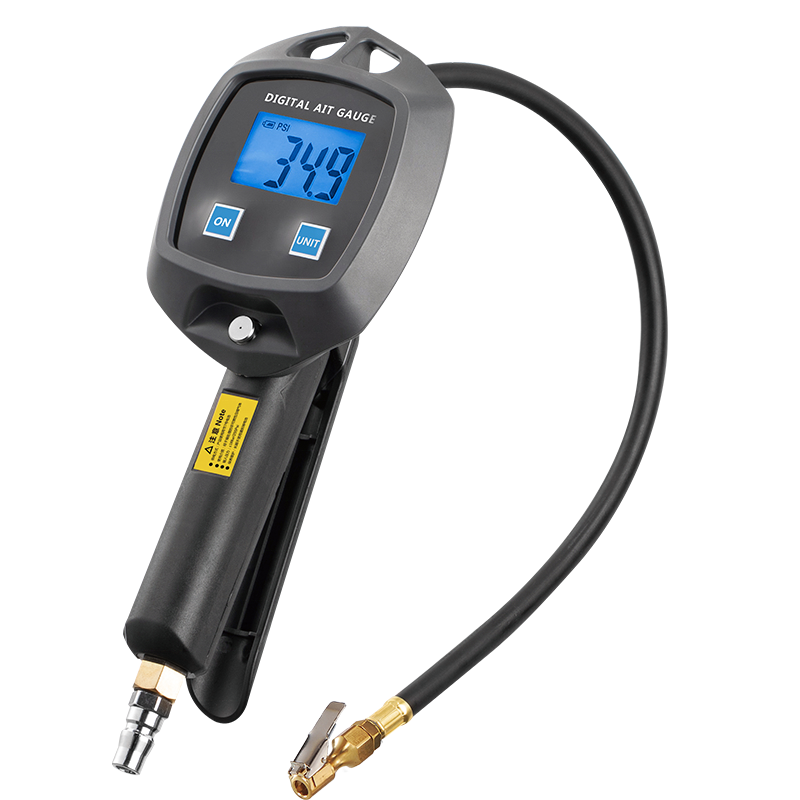 Digital Air Tire Inflator pressure Gauge With Chuck Hose digital tire gauges