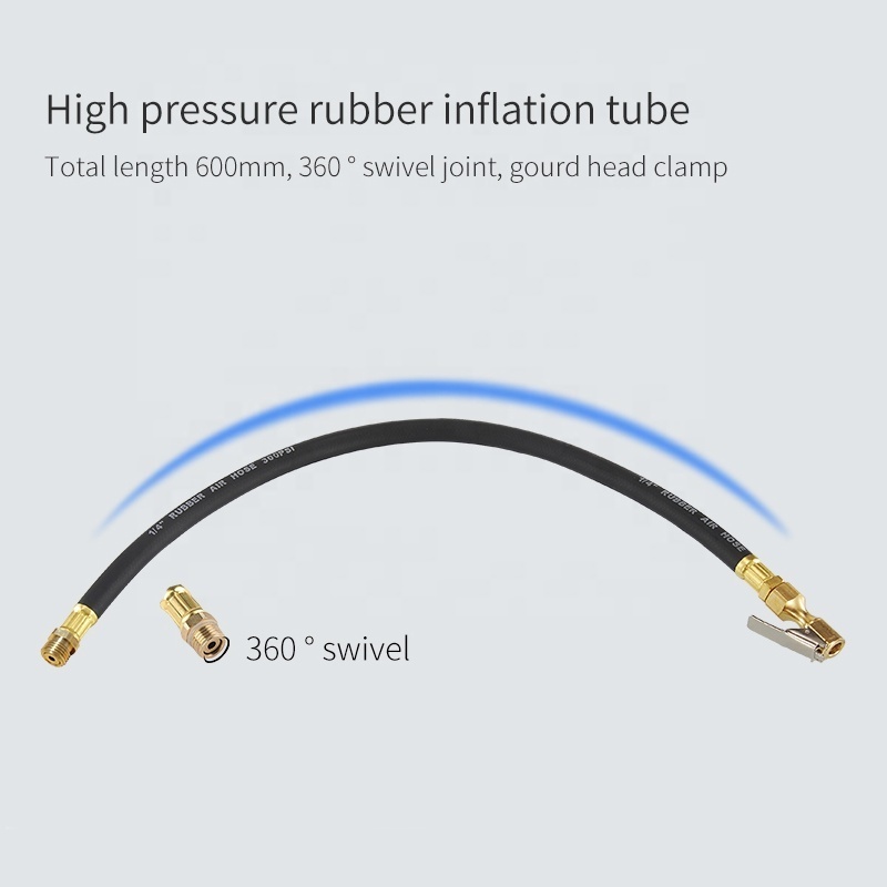 Digital Air Tire Inflator pressure Gauge With Chuck Hose digital tire gauges