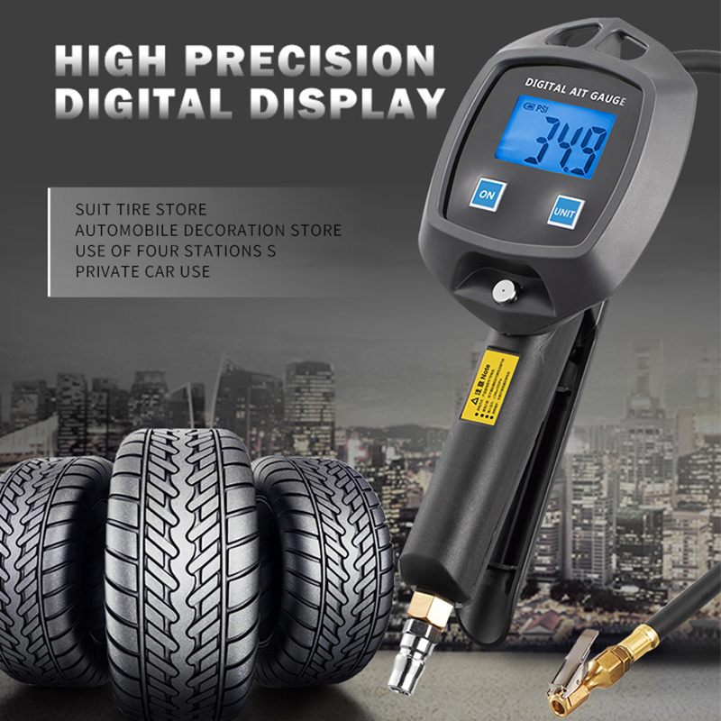 Professional LED Digital Portable Tire/Air/Tyre Inflator With Pressure Gauge inflating Gun 2022 hot-sales