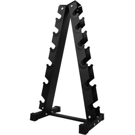 Rubber Adjustable Gym150 Lb  Dumbbell Storage Rack Stand Tree Black Hex Dumbbell Rack Set With Rack 5-100