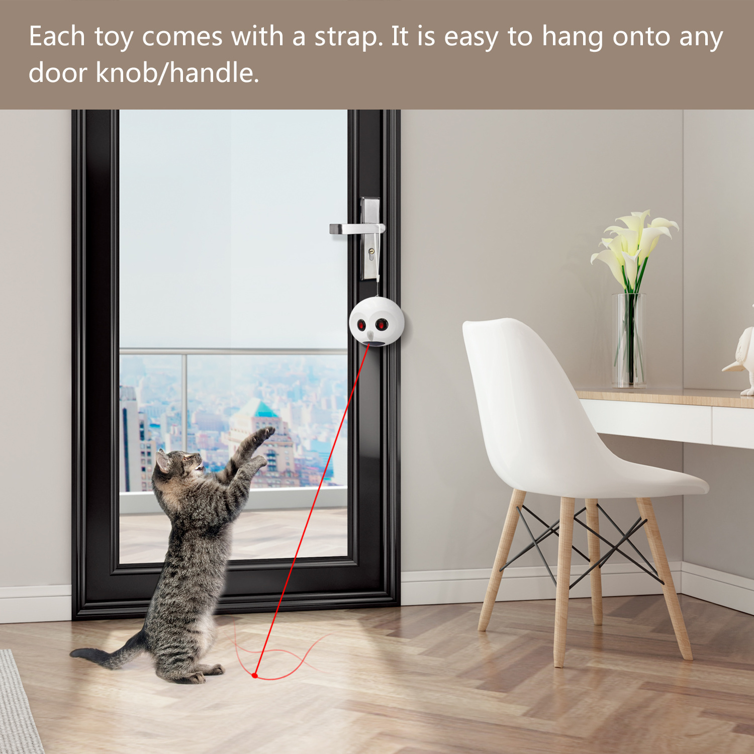 Multifunctional Funny Led Laser Infrared Smart Cat Toy Electric Automatic Interactive Cat Toy