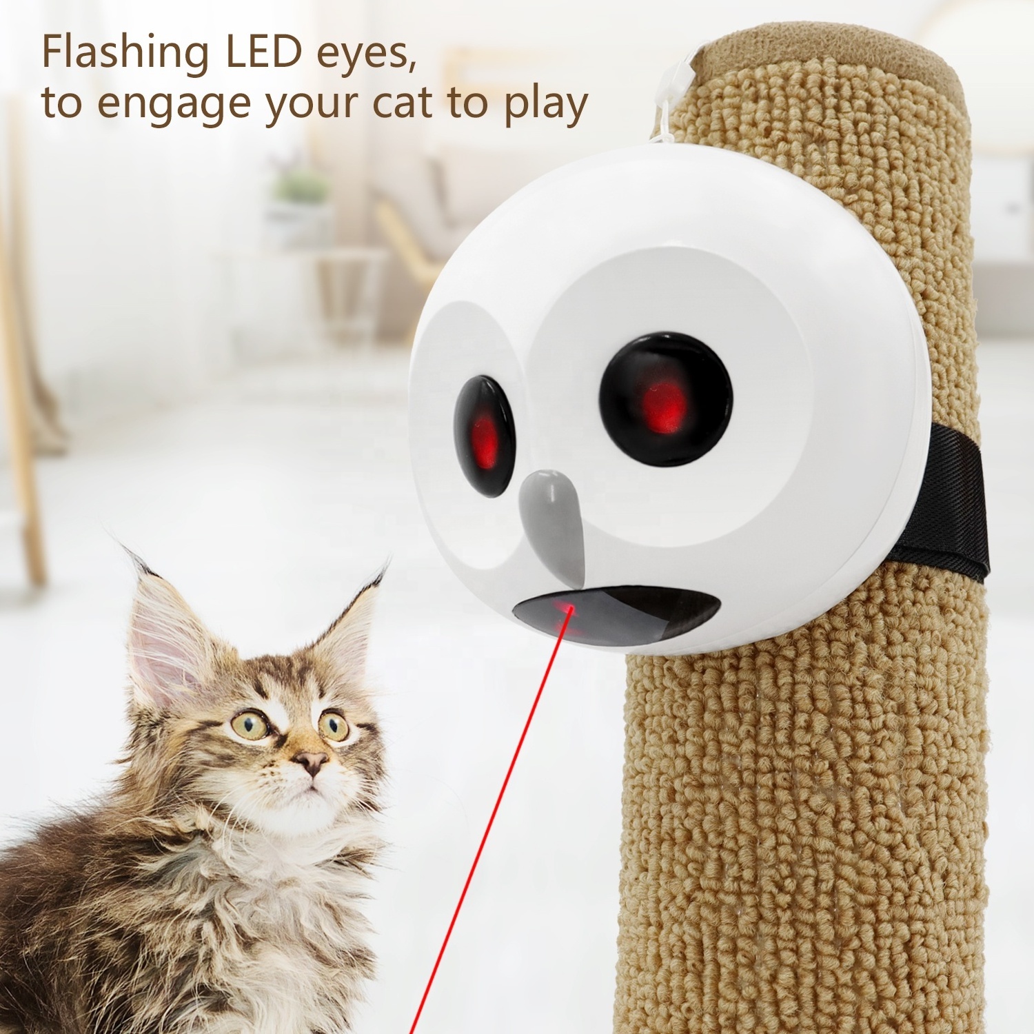 Multifunctional Funny Led Laser Infrared Smart Cat Toy Electric Automatic Interactive Cat Toy