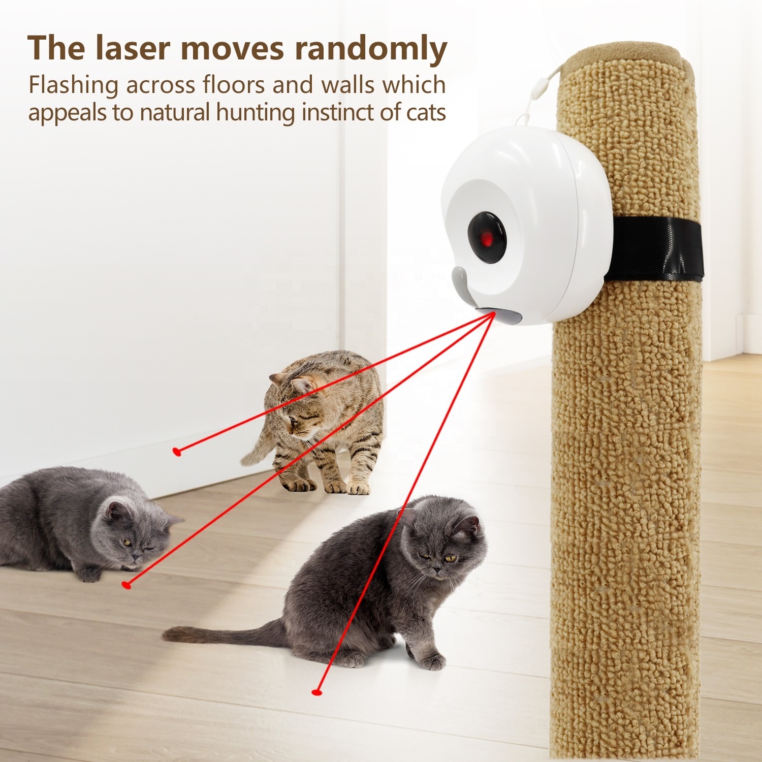 Multifunctional Funny Led Laser Infrared Smart Cat Toy Electric Automatic Interactive Cat Toy