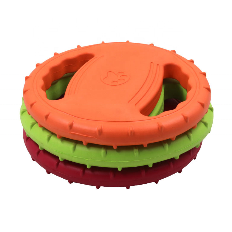 Hollow Design Dog Training Flying Disc EVA Water Floating Interactive Dog Frisbeed Toy