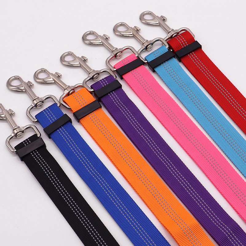 Multifunctional Adjustable Reflective Nylon Bungee Safety Pet Dog Leash Dog Car Seat Belt