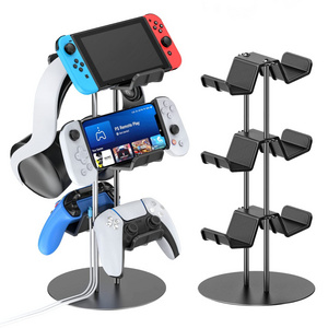 Universal Controller Display Stand Compatible with Xbox PS5 PS4 Nintendo Switch Headset Holder & Desk Mounts