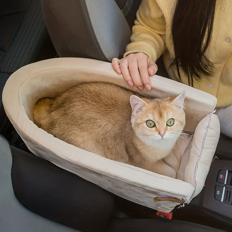 Fast Shipping Wholesale Manufacturer Linen Cotton Foldable Soft Dog Cat Car Seat Bed Luxury Pet Carrier for Travel Product